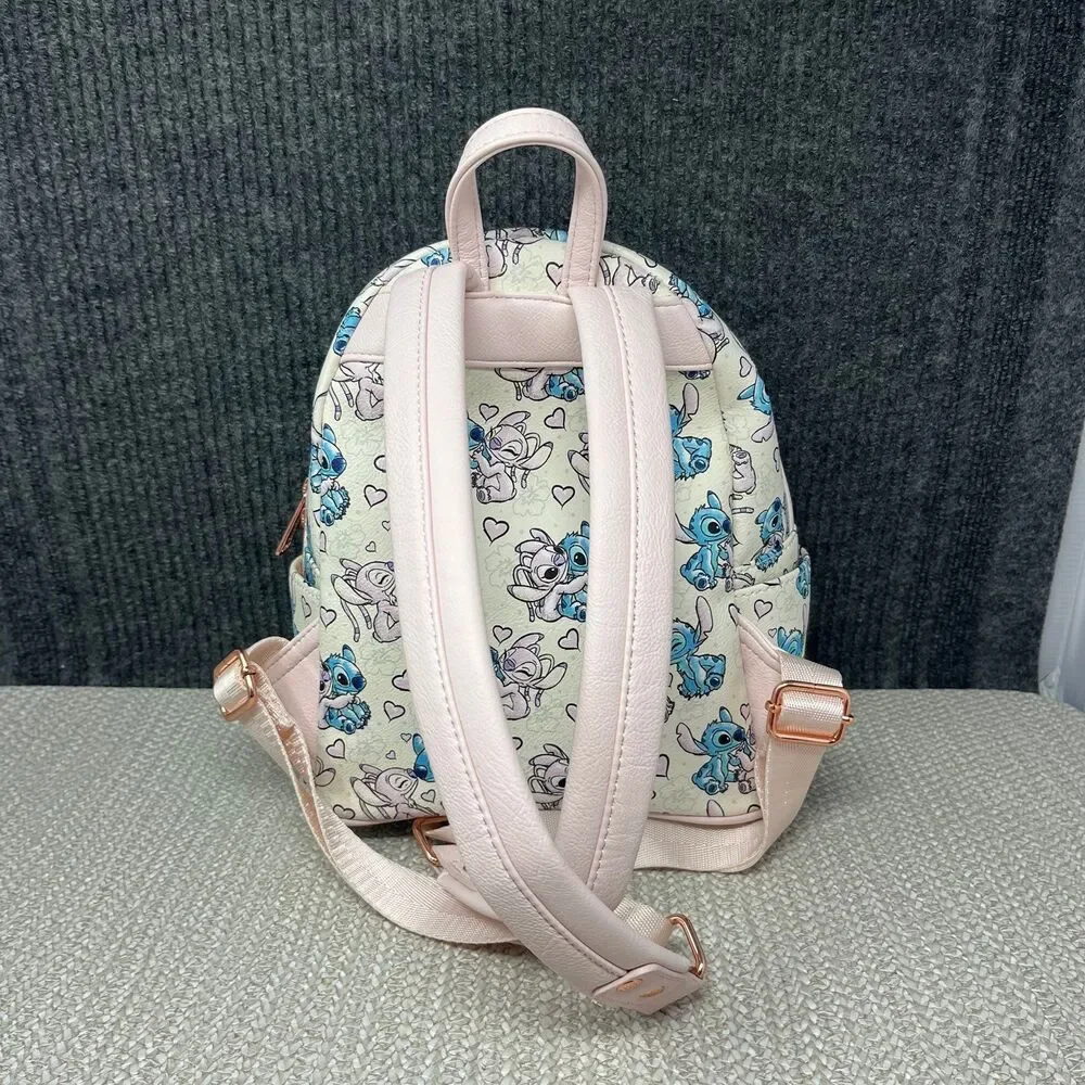 Loungefly Disney Parks Exclusive Mini Backpack Lilo & Stitch Angel Hearts Bag
